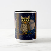 Nachtkeule Zweifarbige Tasse (Mittel)
