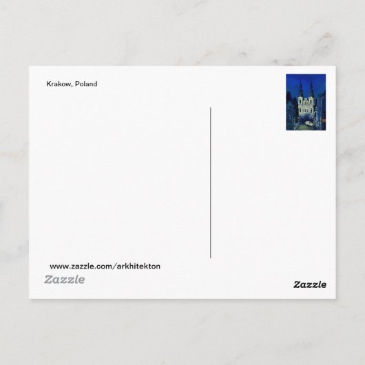 Nachtkirche Postkarte (Rückseite)