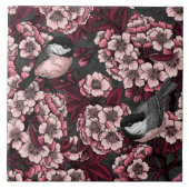 Nachtkirschgarten Fliese (Vorderseite)