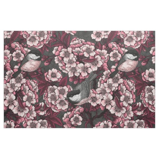 Nachtkirschgarten Stoff (Fat Quarter (45,7 x 55,9 cm))