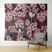 Nachtkirschgarten Wandteppich (Beispiel (Horizontal))