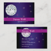 Nachtklub-Disco-Ball-Visitenkarte Visitenkarte (Vorne/Hinten)