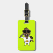 Nachtklub-Entertainer Gepäckanhänger (Vorderseite vertikal)