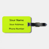 Nachtklub-Entertainer Gepäckanhänger (Rückseite horizontal)