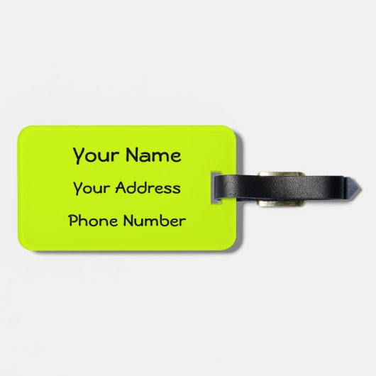 Nachtklub-Entertainer Gepäckanhänger (Rückseite horizontal)