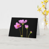 Nachtkosmos Karte (Gelbe Blume)