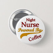 Nachtkrankenschwester angetrieben durch Kaffee Button (Vorne & Hinten)