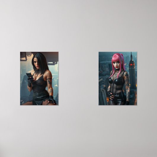 Nachtladies Bilderwand Sets (Vorderseite)