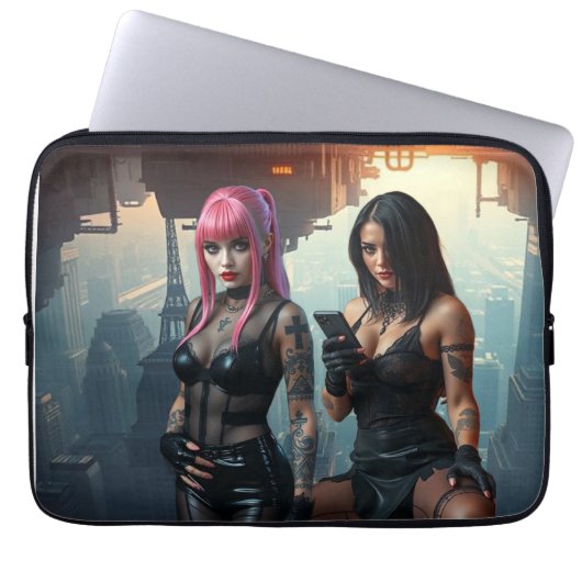 Nachtladies Laptopschutzhülle (Vorderseite)