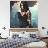 Nachtladies Leinwanddruck (Insitu (Schlafzimmer))