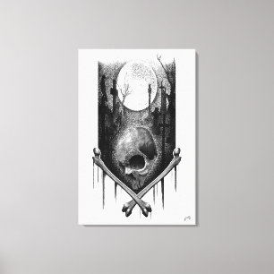 Nachtlandschaft Craneo Leinwanddruck