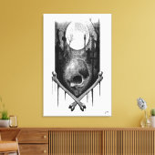 Nachtlandschaft Craneo Leinwanddruck (Insitu (Wohnzimmer))