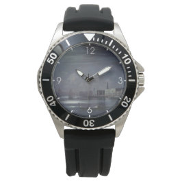 Nachtlandschaft in Venedig (italienische Stadt) Armbanduhr