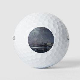Nachtlandschaft in Venedig (italienische Stadt) Golfball