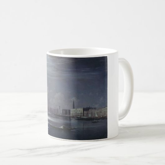 Nachtlandschaft in Venedig (italienische Stadt) Kaffeetasse (VorderseiteRechts)