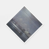 Nachtlandschaft in Venedig (italienische Stadt) Serviette (Ecke)