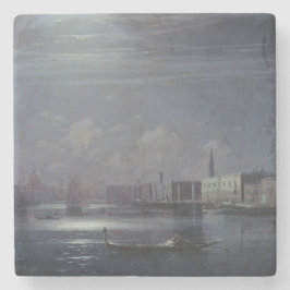 Nachtlandschaft in Venedig (italienische Stadt) Steinuntersetzer