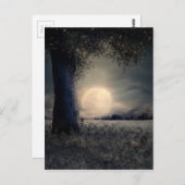 Nachtlandschaft Postkarte (Vorne/Hinten)