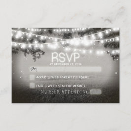 Nachtlantern Hochzeit rsvp Karte