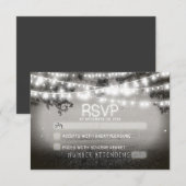 Nachtlantern Hochzeit rsvp Karte (Vorne/Hinten)