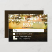 Nachtlantern romantische farbenfrohe Hochzeit rsvp (Vorne/Hinten)