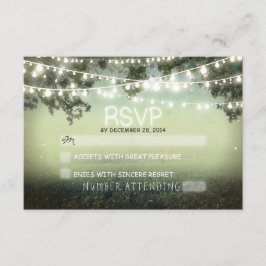 Nachtlanterns romantische Hochzeit rsvp Karte
