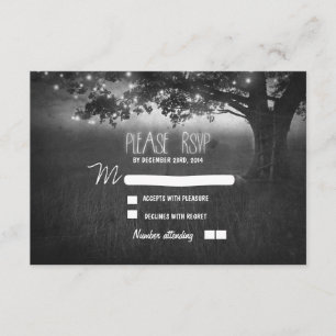 Nachtlanterns romantische Hochzeitskarte RSVP Karte