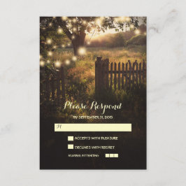 Nachtlanterns romantische Hochzeitskarte RSVP Karte