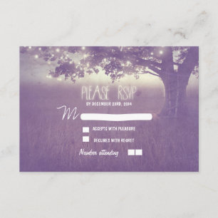 Nachtlanterns romantische Hochzeitskarte RSVP Karte
