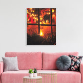 NachtLaterne Leinwanddruck (Insitu (Wohnzimmer))