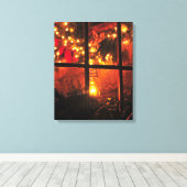 NachtLaterne Leinwanddruck (Insitu (Holzboden))