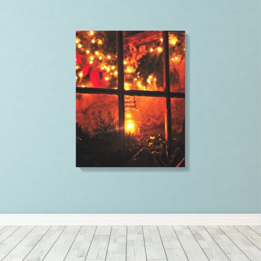 NachtLaterne Leinwanddruck (Insitu (Holzboden))
