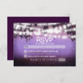 Nachtlaternen lila Hochzeit rsvp (Vorne/Hinten)