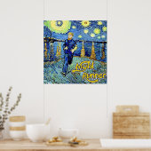 Nachtläufer Startnight Poster (Küche)