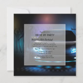 Nachtlaufzeit bei Geburtstagsparty Einladung (Vorderseite)