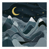 Nachtleben Abstrakt Poster (Vorderseite)