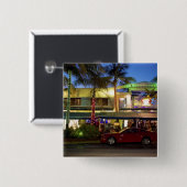 Nachtleben am Ocean Drive, South Beach, Miami Button (Vorne & Hinten)