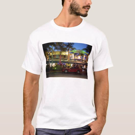 Nachtleben am Ocean Drive, South Beach, Miami T-Shirt (Vorderseite)