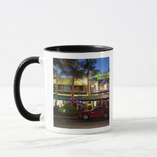 Nachtleben am Ocean Drive, South Beach, Miami Tasse