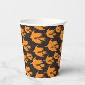 Nachtleben Broom Ride - nahtloses Halloween-Muster Pappbecher (Rückseite)