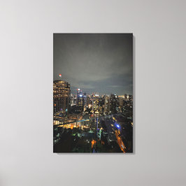Nachtleben in der Fotografie-Leinwand von Bangkok Leinwanddruck