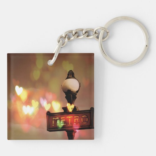 Nachtleben Paris Schlüsselanhänger (Rückseite)