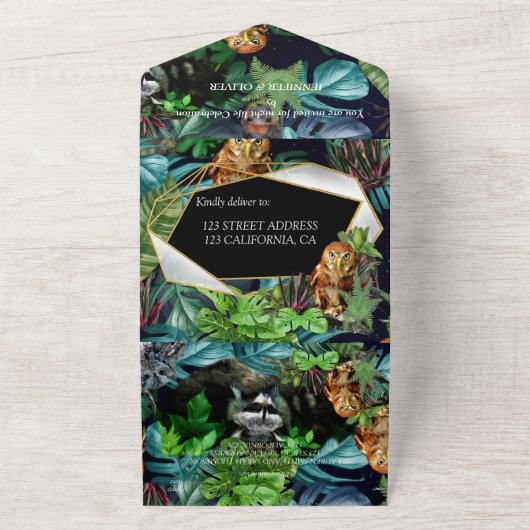 Nachtleben Party All In One Einladung (Außenbereich)