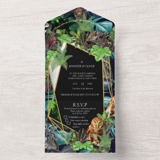 Nachtleben Party All In One Einladung (Innen Boden)