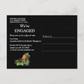 Nachtleben Party Feier Einladung Postkarte (Rückseite)