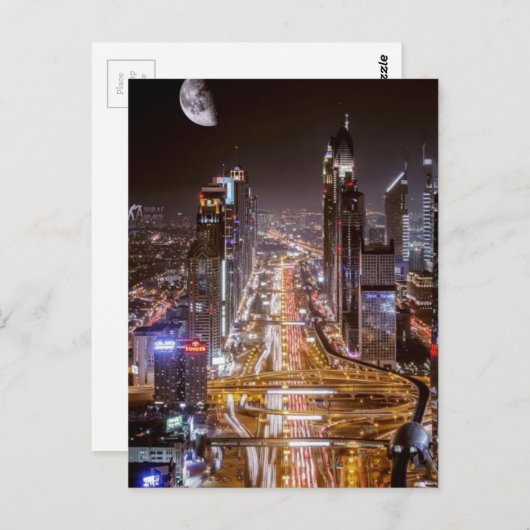 Nachtleben Postkarte (Vorne/Hinten)