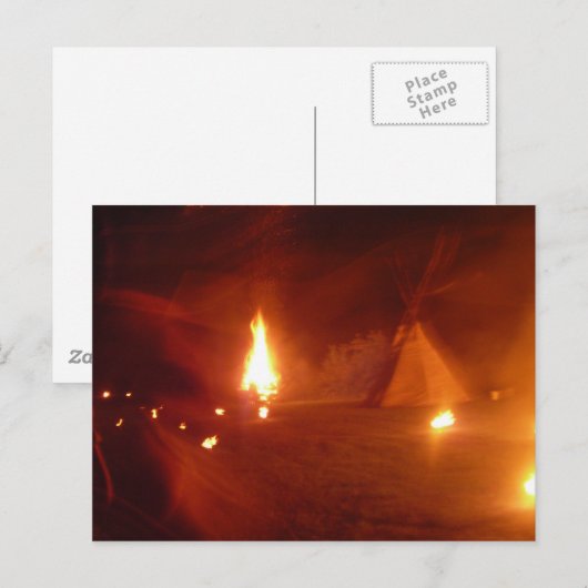 Nachtleben-Postkarte Postkarte (Vorne/Hinten)