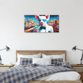 NACHTLEBEN VON SCHWEIN VEGAS 2 LEINWANDDRUCK (Insitu (Schlafzimmer))