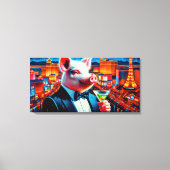 NACHTLEBEN VON SCHWEINEN VEGAS 3 LEINWANDDRUCK (Vorderseite)