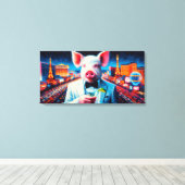 NACHTLEBEN VON SCHWEINEN VEGAS 4 LEINWANDDRUCK (Insitu (Holzboden))